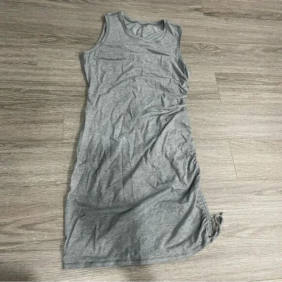 Lululemon Cinch it Dress Heathered Medium  Grey 4 - Picture 2 of 8